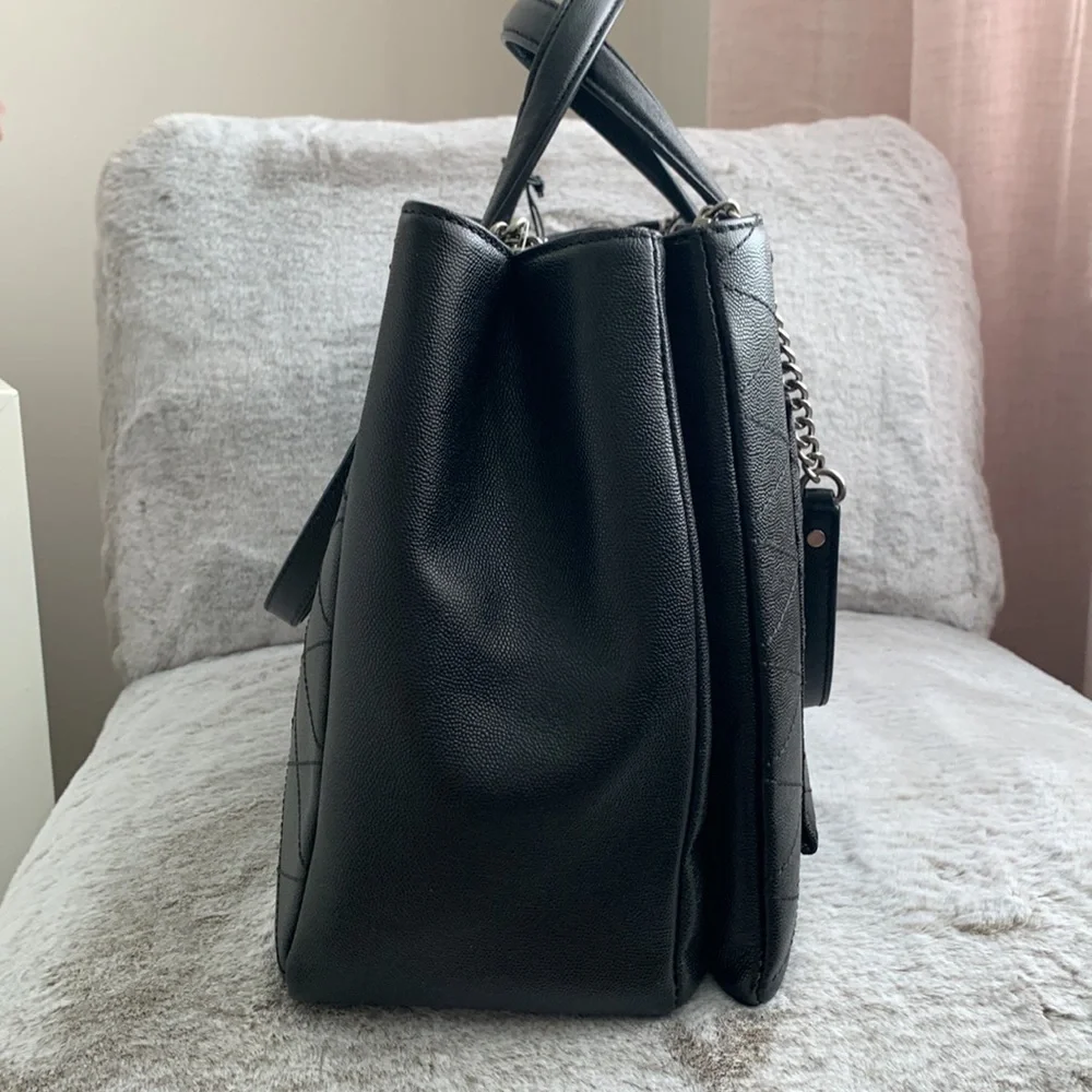 REBECCA MINKOFF | Je T’aime Work Bag Tote - Black Leather - Picture 8 of 17